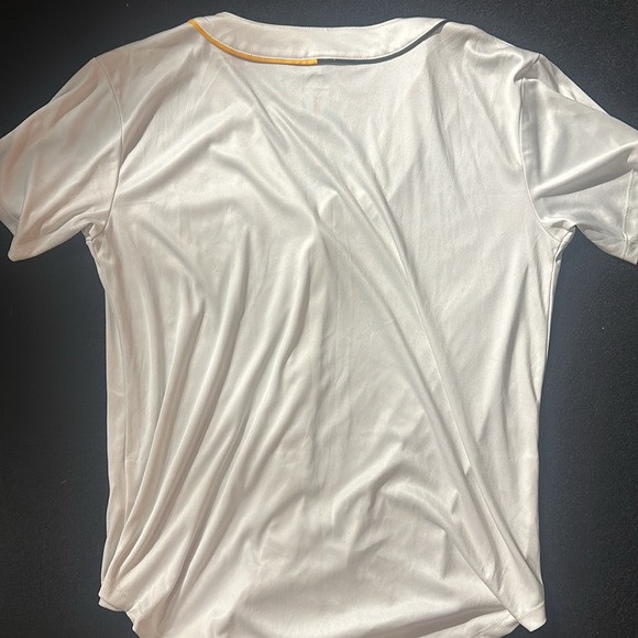 White Button Up SD Shirt NWOT size L - Picture 6 of 6